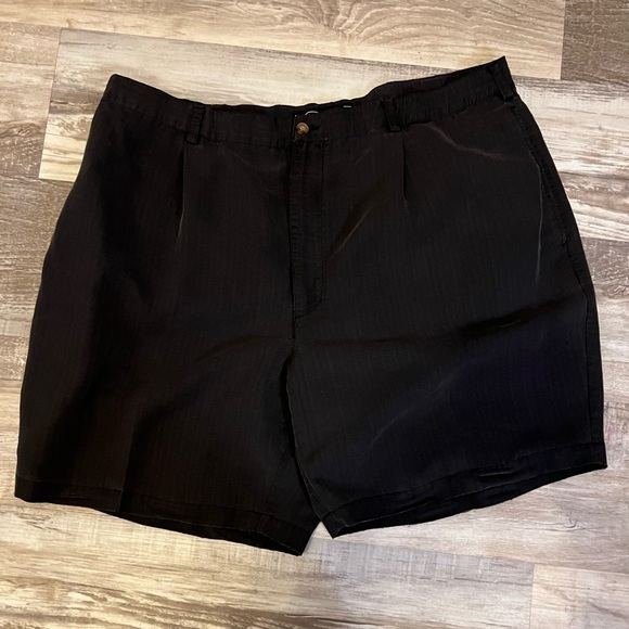 The HAVANERA golf shorts flat front pockets‎ Black 42 - Picture 1 of 5